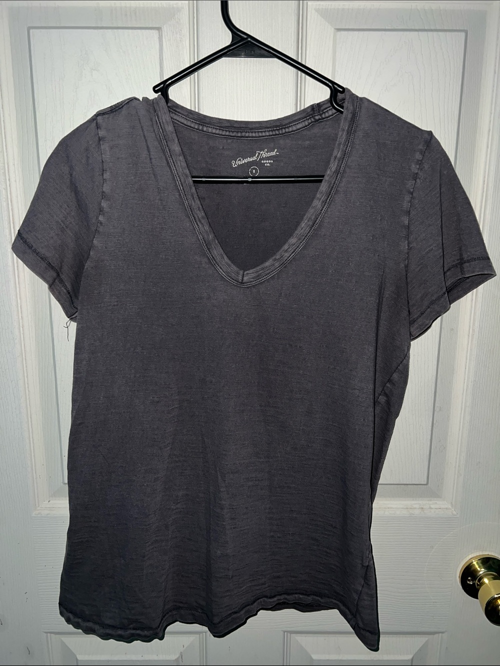 Washed Black V-Neck Women’s Tee